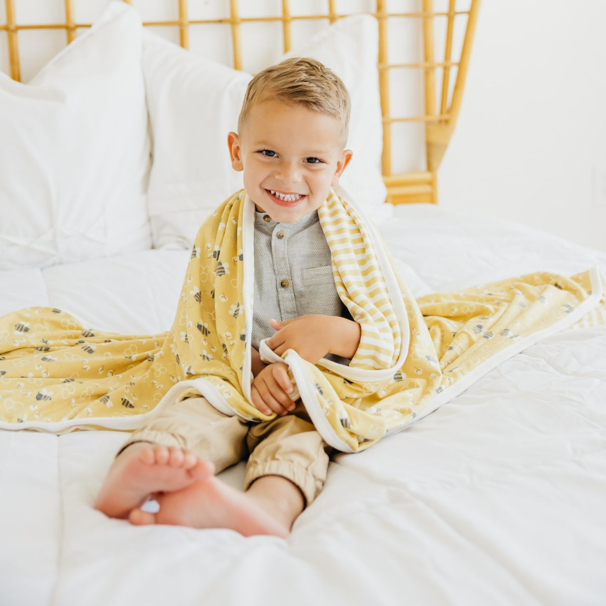 Copper Pearl 3Layer Stretchy Quilt Babylist Shop