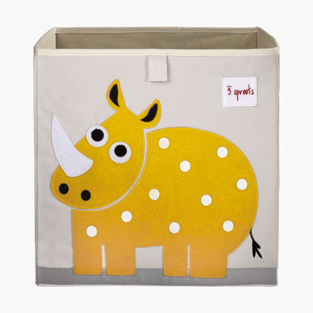 3 Sprouts Storage Box - Yellow Rhino.