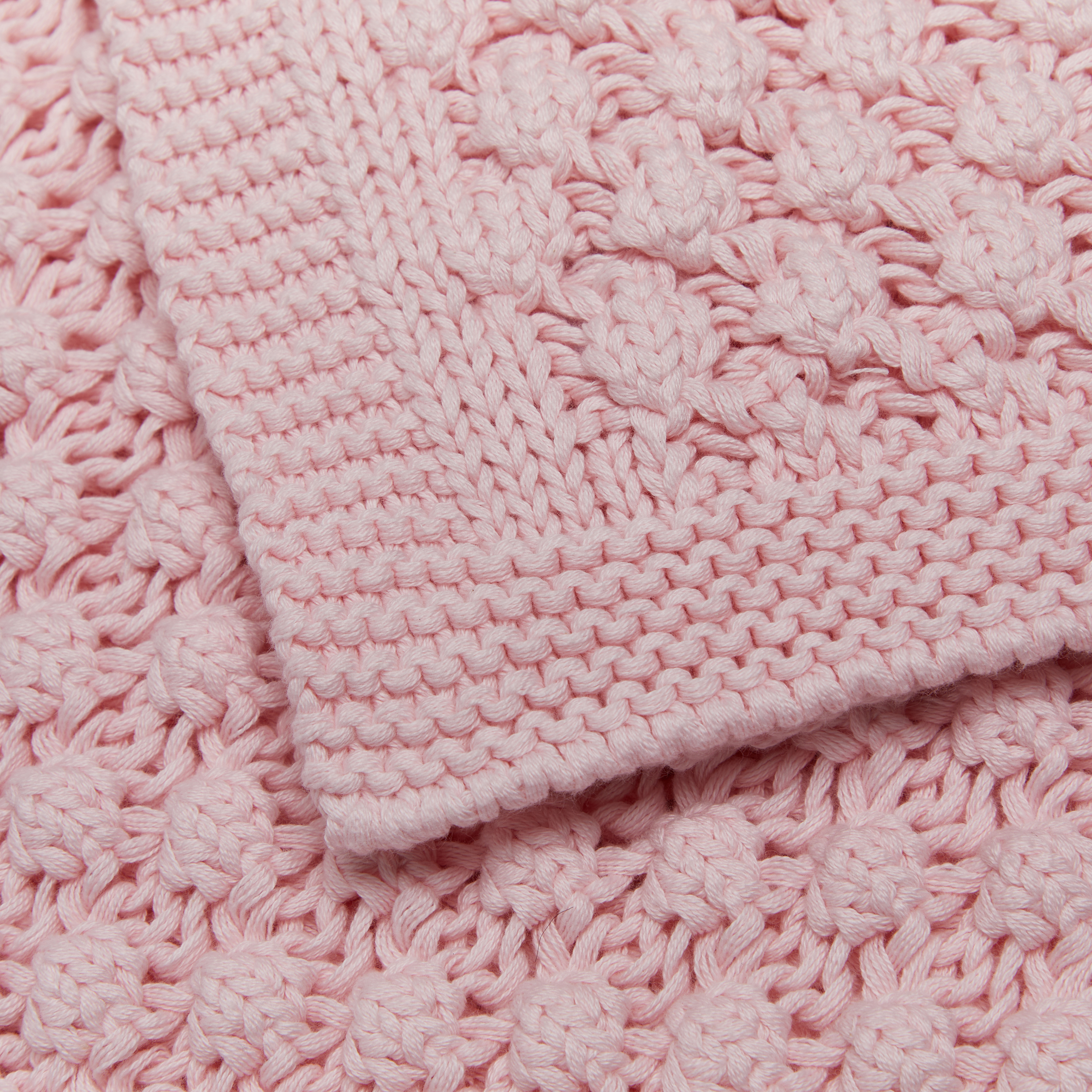 Loomsake Chunky Blanket - Cerise Pink, Os.