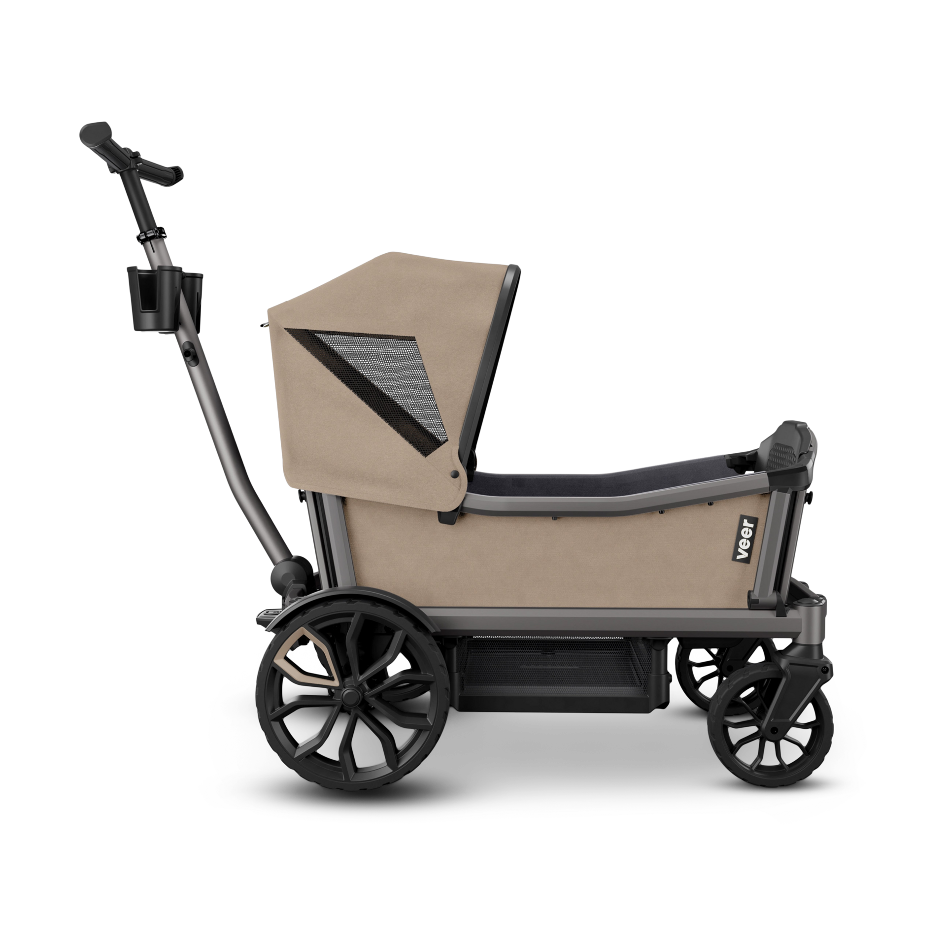 Veer Cruiser Wagon Retractable Canopy - Brown Mica.
