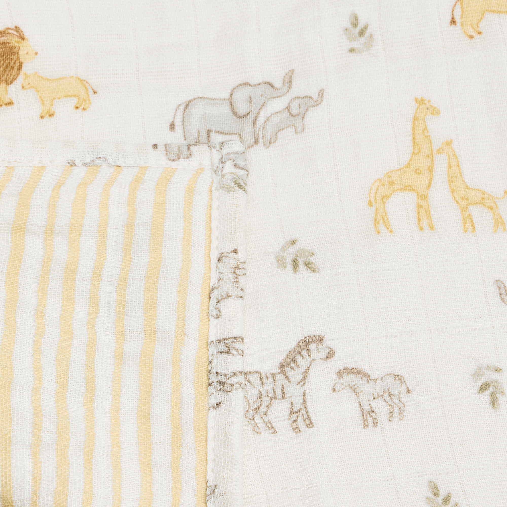 Tiny Kind Organic Cotton Muslin Blanket - Safari Adventure.