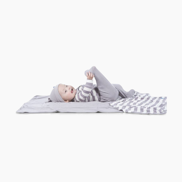 KicKee Pants Essentials Wrap Gift Set - Feather Contrast Stripe, Newborn.