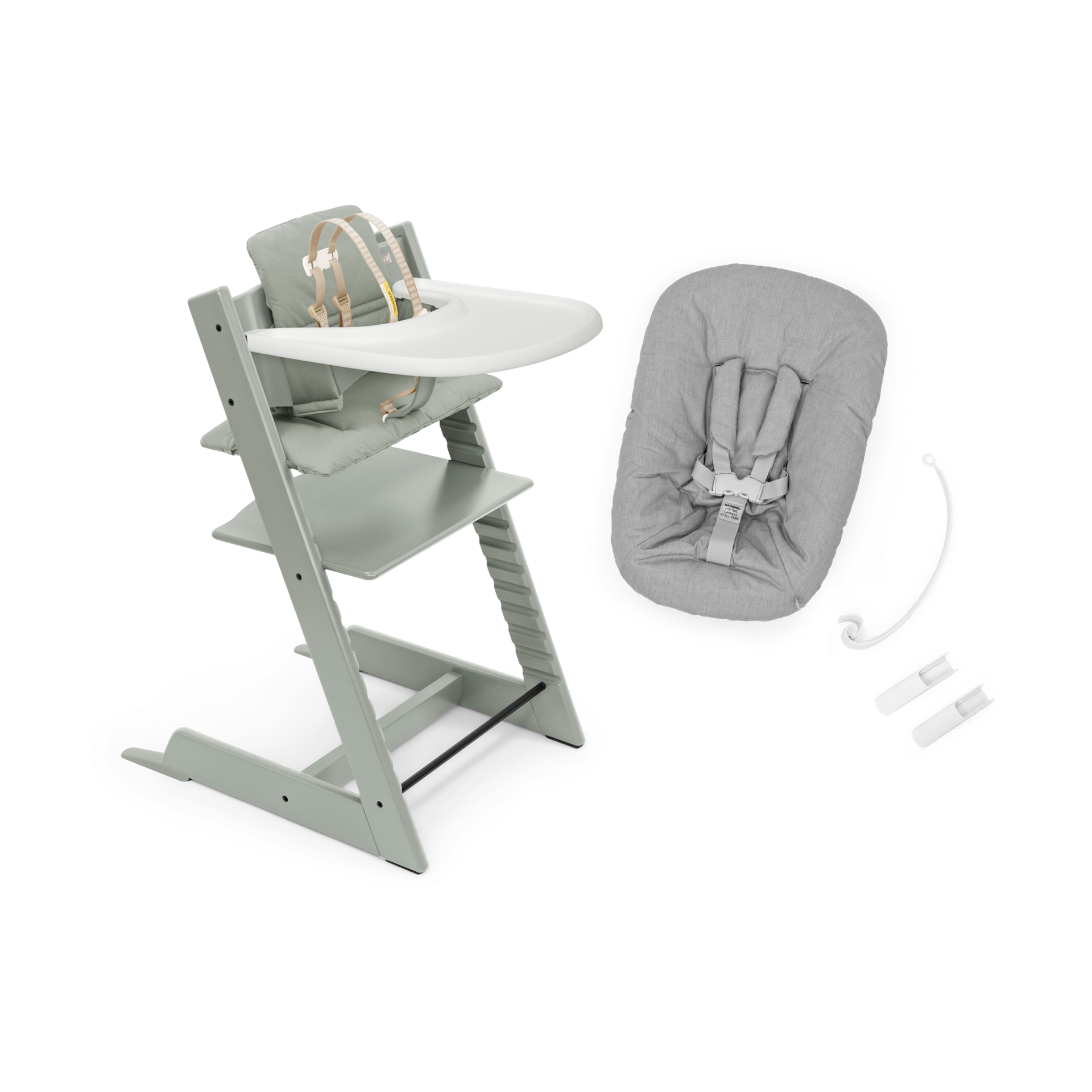 Stokke Tripp Trapp High Chair Complete + Newborn Set Glacier Green