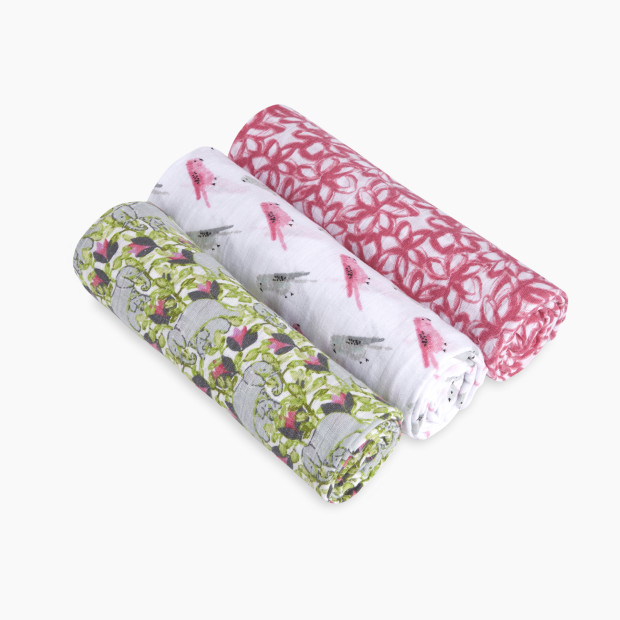 Aden + Anais White Label Swaddle (3 Pack) - Paradise Cove.