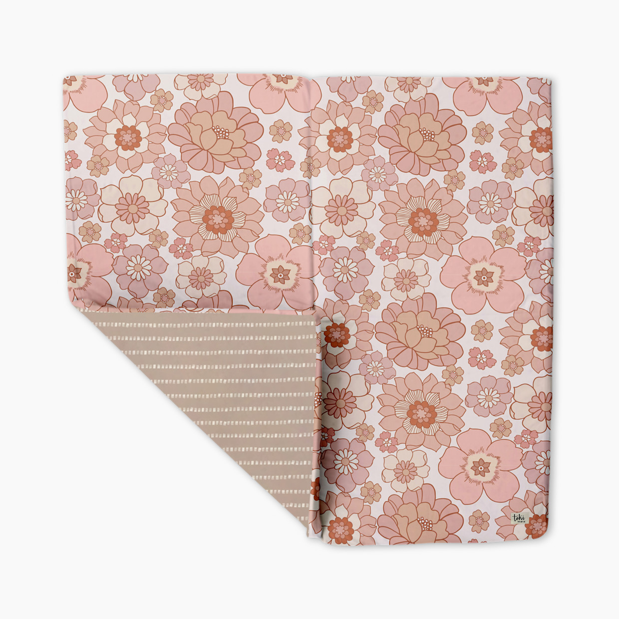 Toki Kids Standard Organic Cotton Play Mat - Blooms.