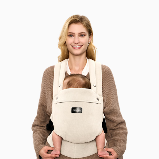 Momcozy Baby Carrier with Natural Cotton Linen.