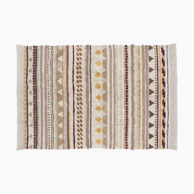 Lorena Canals Nomad Sistan Washable Rug - Natural Multi, 4' 7" X 6' 7".