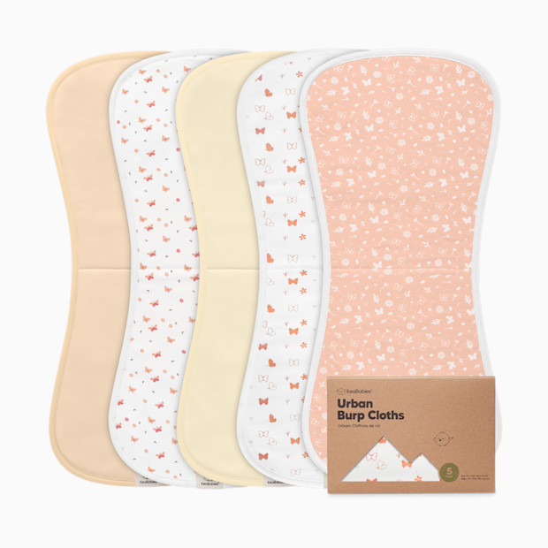 KeaBabies Urban Burp Cloths (5 Pack).