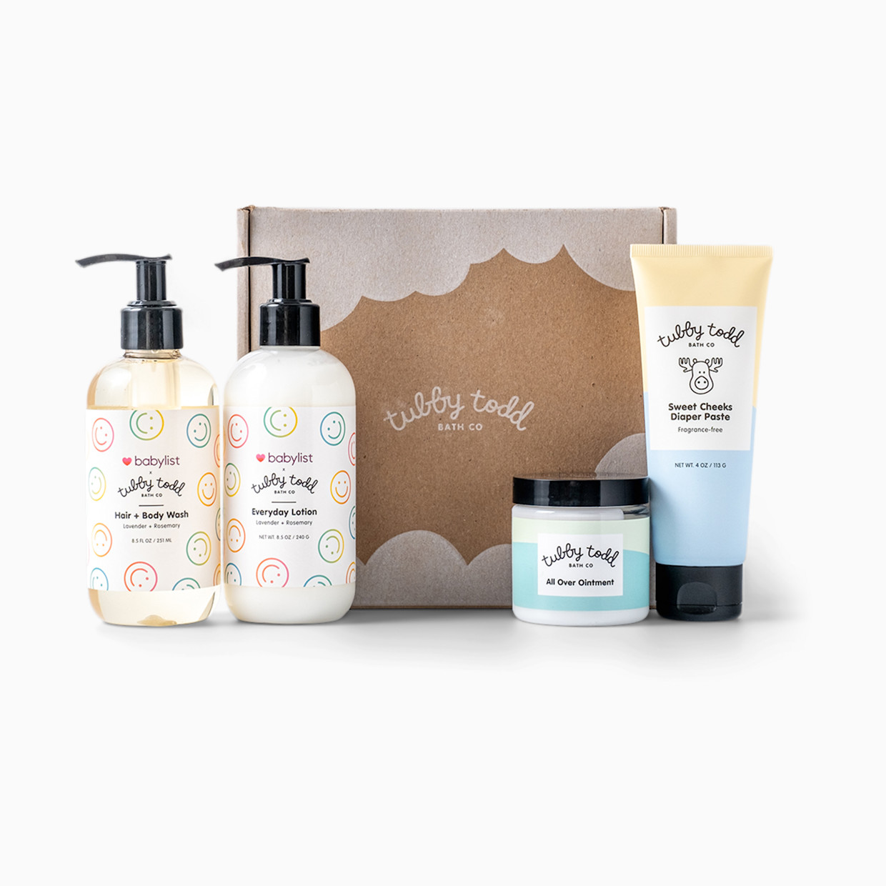 Tubby Todd Tubby Todd x Babylist Baby's First Year Skincare Gift Set - Lavender + Rosemary.