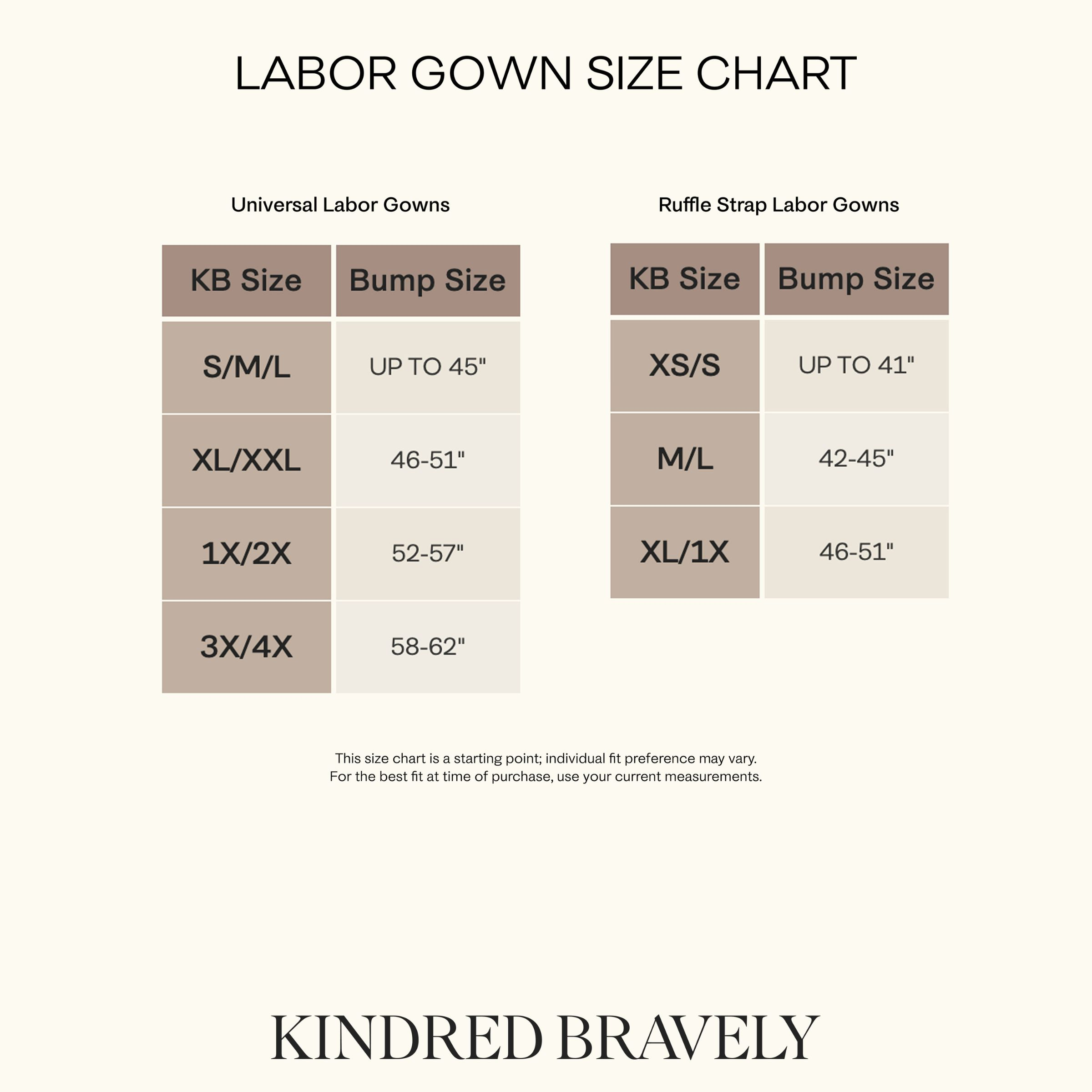 Kindred Bravely Universal Labor And Delivery Gown | 3 In 1 Labor, Delivery, Nursing Gown For Hospital - Grey Heather, Small/Medium/Large.