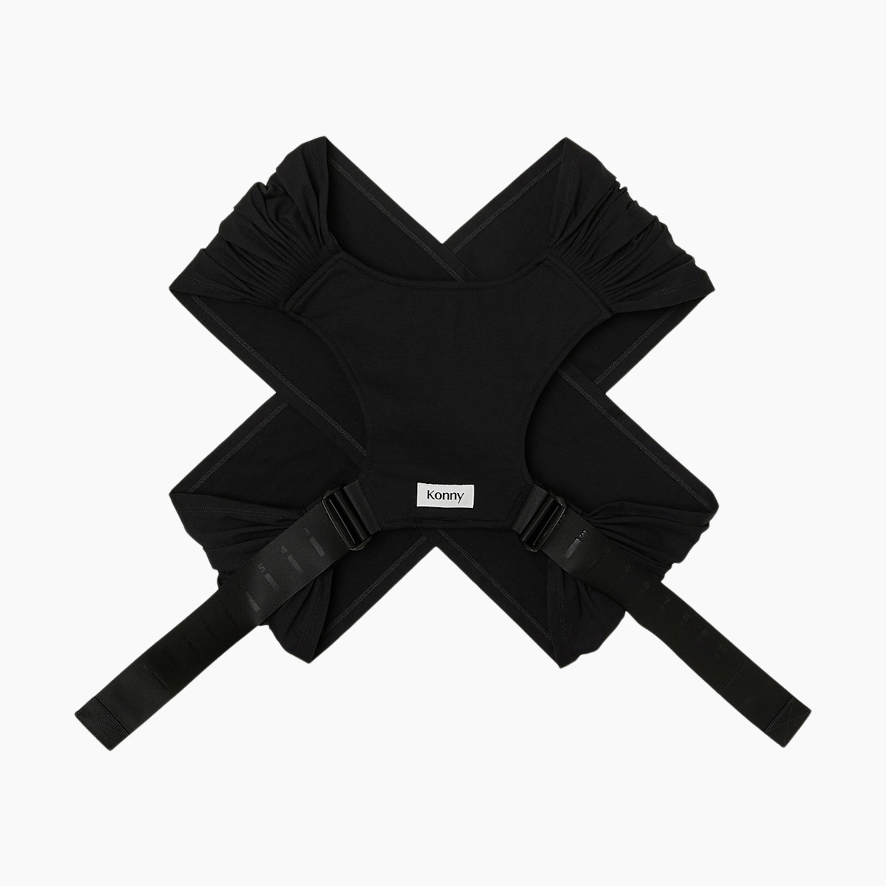 Konny Baby Wrap Carrier Flex SoftBreeze - Black, XS-XL.