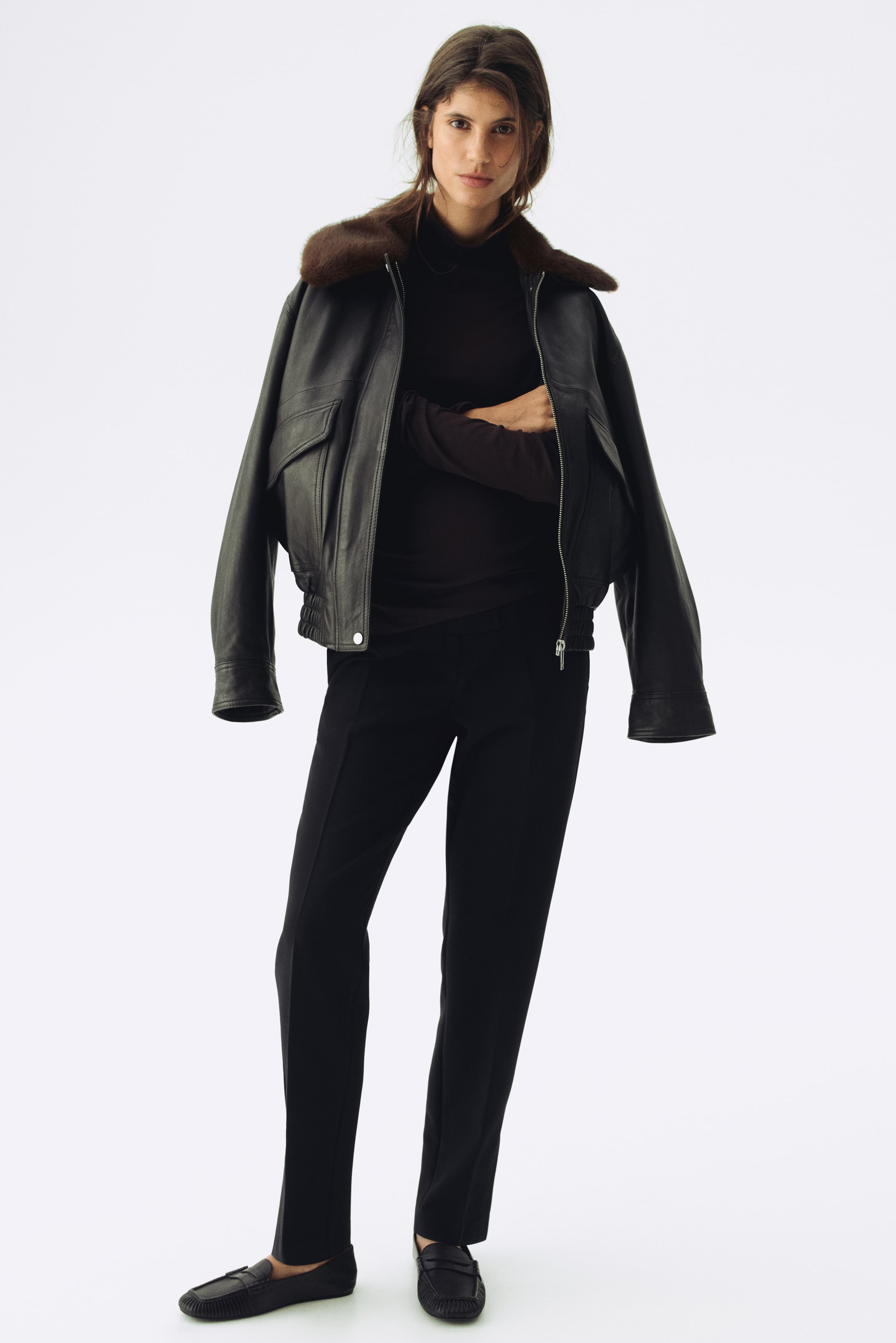 H&M  Mama Maternity Split-Hem Pants - $49.99.