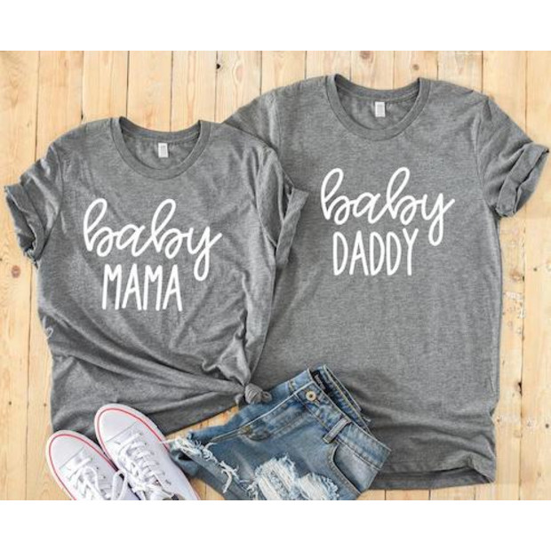 Baby Mama Baby Daddy Matching Shirts - $28.00.