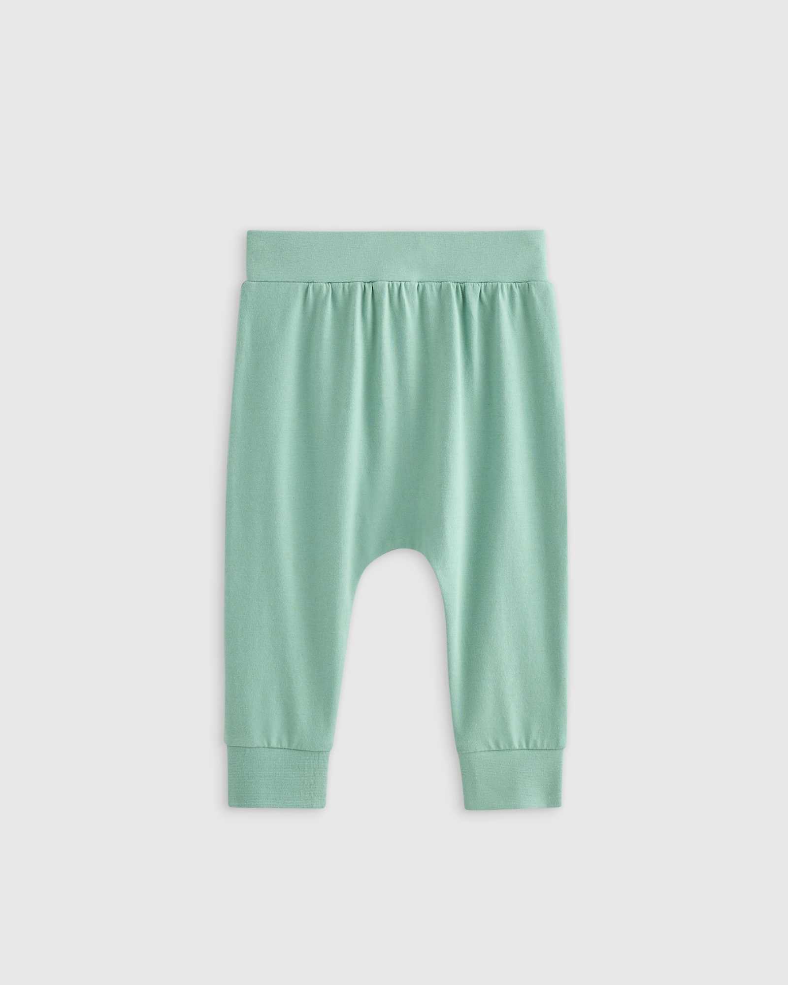 Quince 100% Organic Cotton Everyday Pant  in Sage Green.