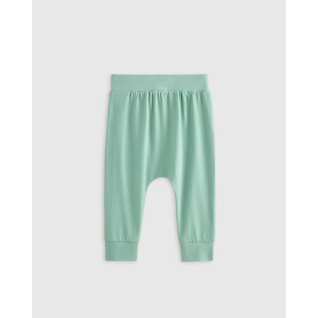 Quince 100% Organic Cotton Everyday Pant in Sage Green.