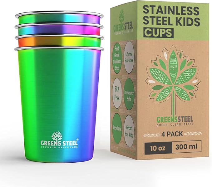 Greens Steel Stainless Steel Cups 10oz Tumbler.
