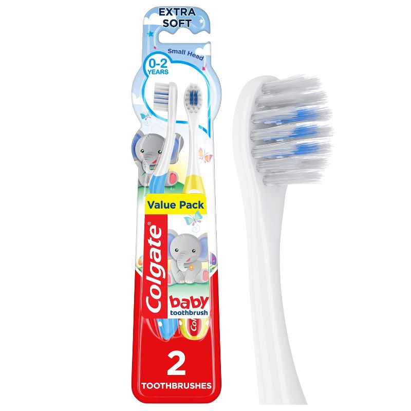 Colgate My First Baby and Toddler Toothbrush, Extra Soft.