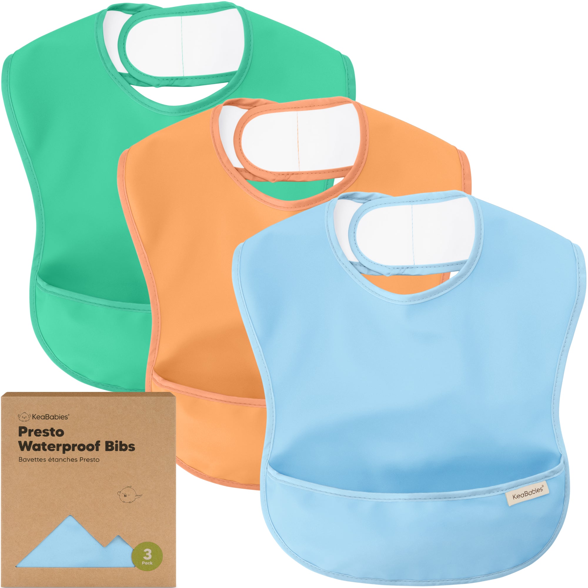 Presto Waterproof Bibs, 3-Pack .