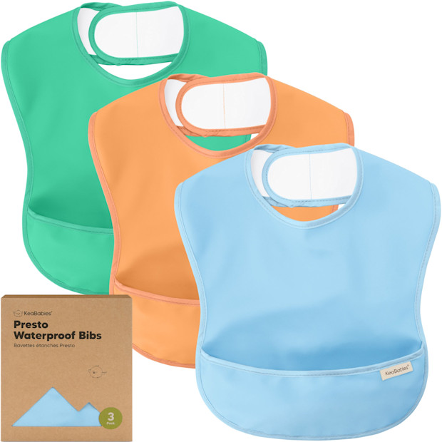 Presto Waterproof Bibs, 3-Pack .