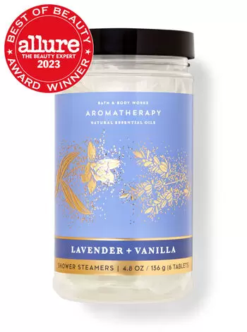Bath & Body Works Lavender Vanilla Shower Steamers.
