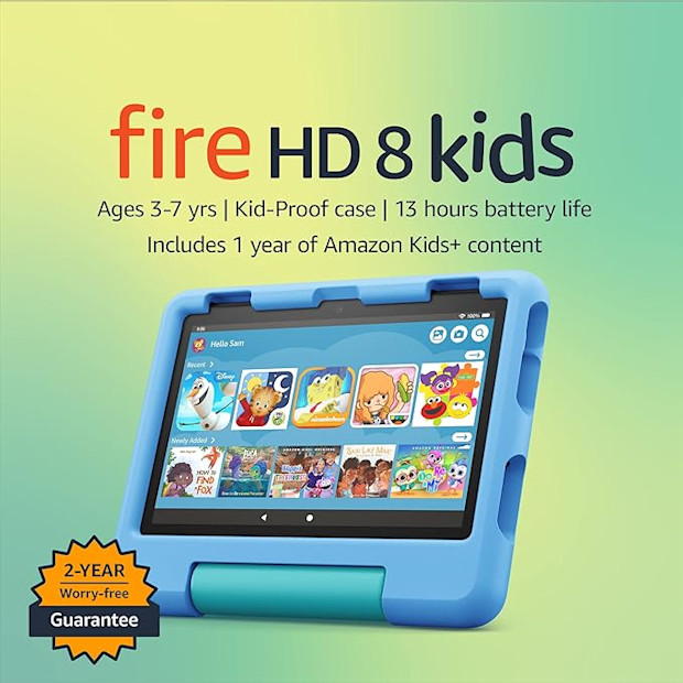 Amazon Fire HD 8 Kids Tablet.