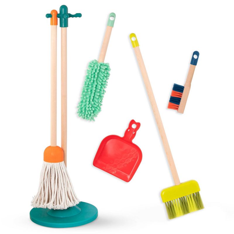 B. toys Wooden Cleaning Toys Clean 'n' Play.