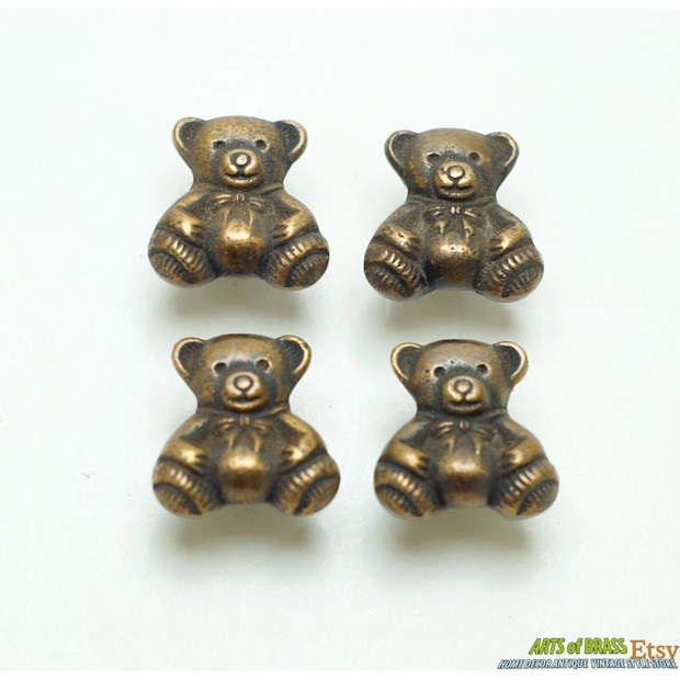Vintage Teddy Bear Knob.