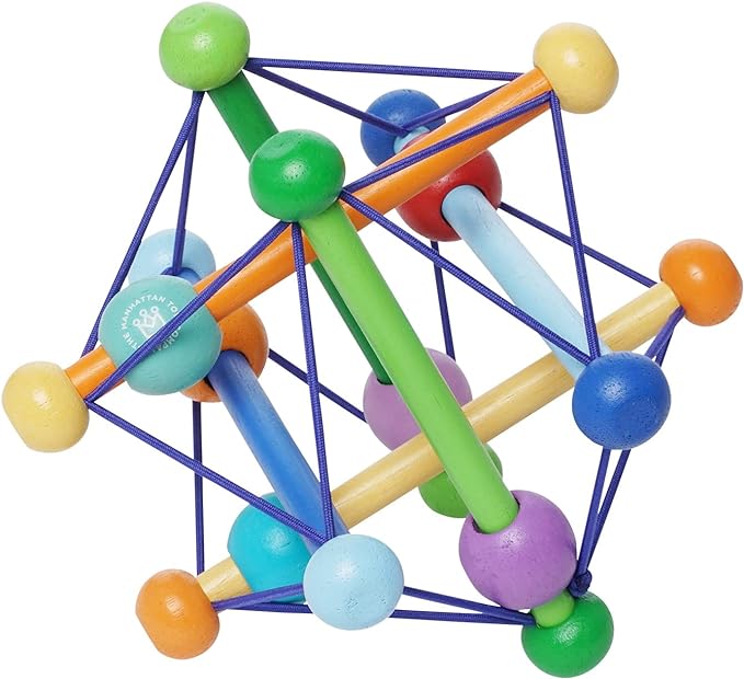 Manhattan Toy Skwish Color Burst Rattle and Teether.