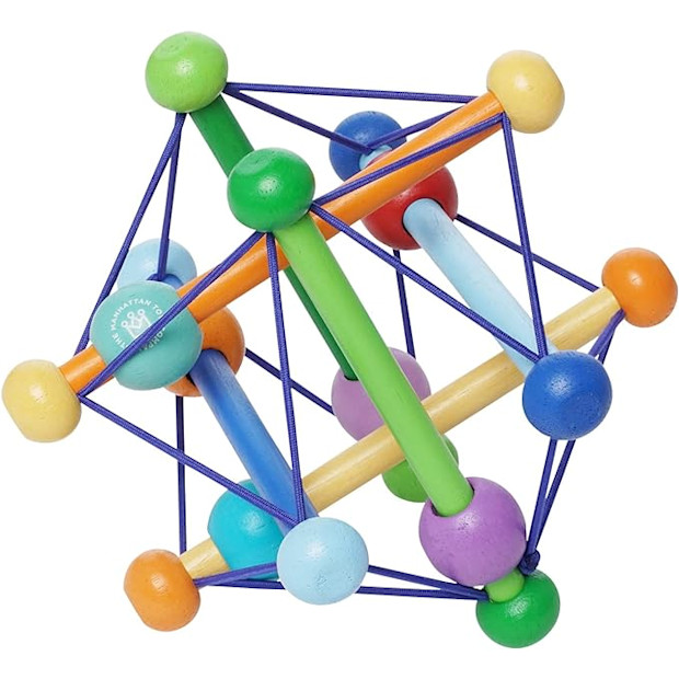 Manhattan Toy Skwish Color Burst Rattle and Teether.