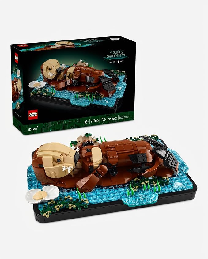 LEGO Floating Sea Otters Building Sets.