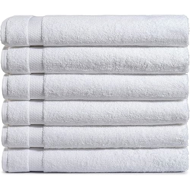 Amazon Basics Bath Towel Set (6-Pack).