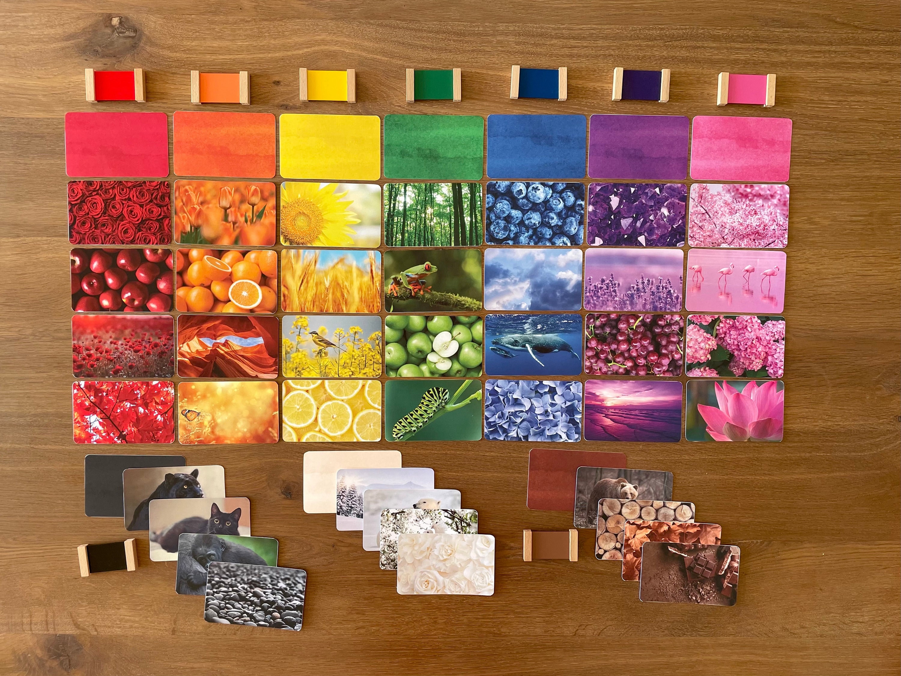 Hudson Academy Printable Color Matching Cards.