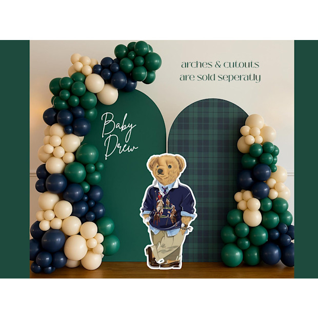 Teddy Bear-Inspired Balloon Garland Kit.