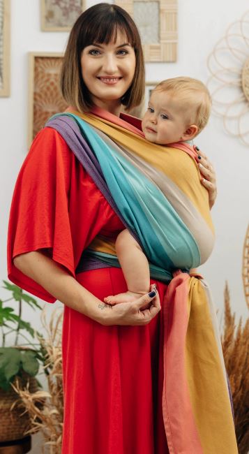 Mama & Roo Long Woven Wrap, Pastels