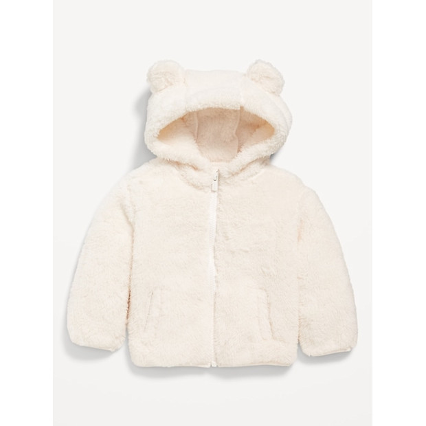 Old Navy Sherpa Critter Zip-Front Hooded Jacket.