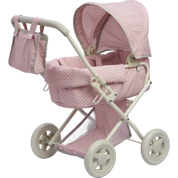 Olivia's Little World by Teamson Kids Polka Dots Princess Baby Doll Deluxe Stroller.