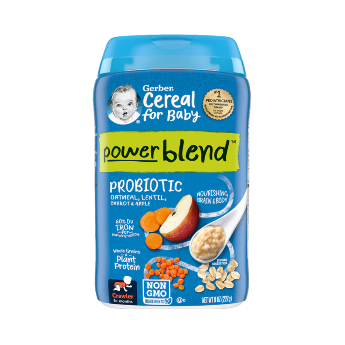 Gerber Probiotic Oatmeal, Lentil, Carrots & Apples - $3.99.