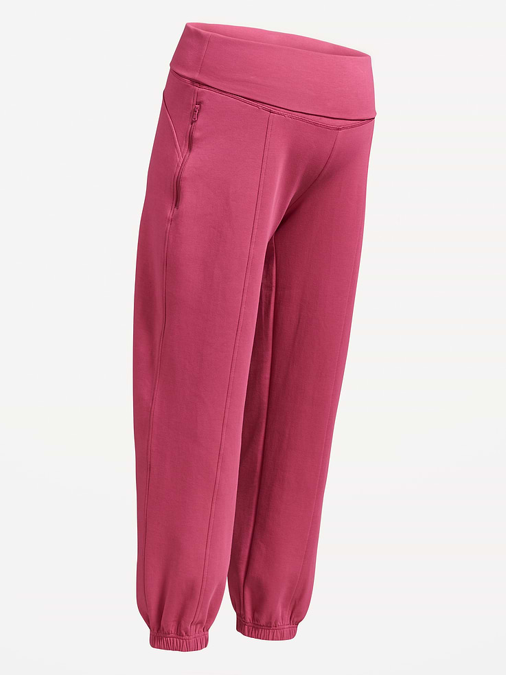 Old Navy Maternity Dynamic Fleece Rollover Waist Joggers.