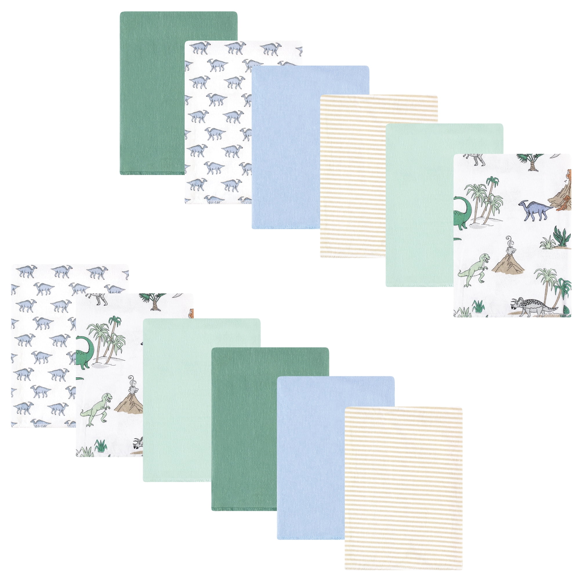 Luvable Friends Hudson Baby Flannel Burp Cloths 12pk.