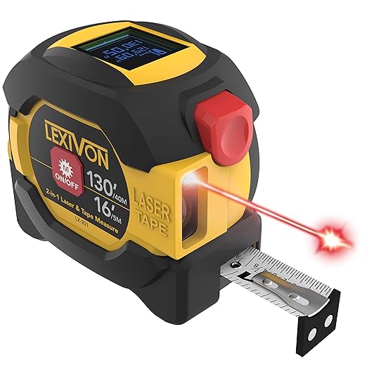 LEXIVON 2 in 1 Digital Laser Tape Measure.