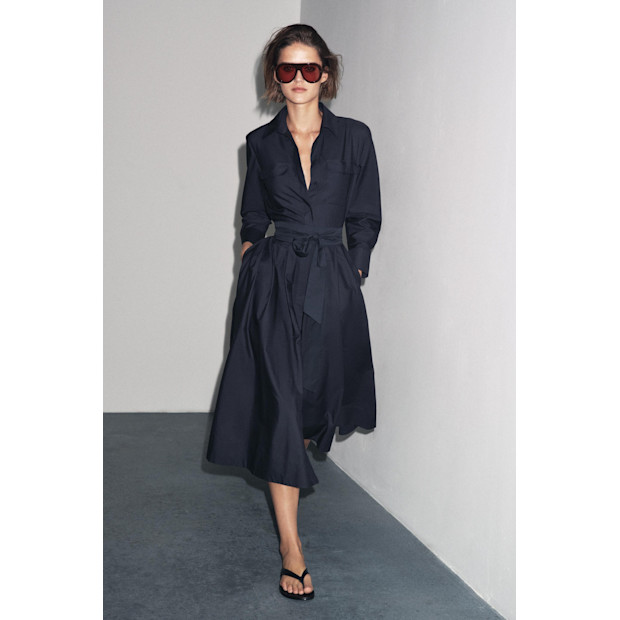 ZW Collection Poplin Shirt Dress.