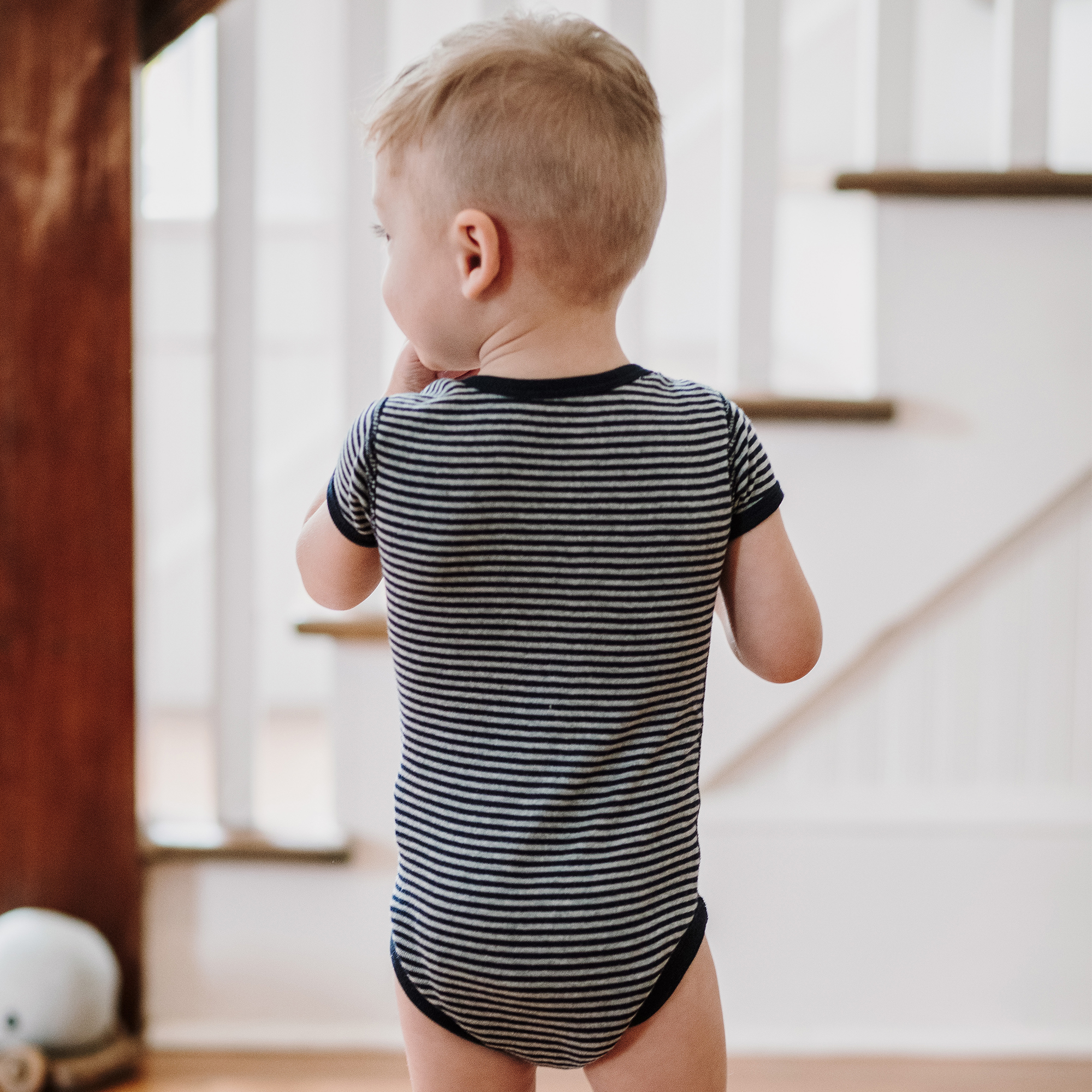 Burt's Bees Baby Organic Short Sleeve Bodysuit (5 Pack) Blueberry, 3