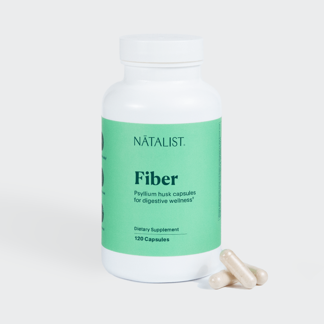 Natalist Psyllium Fiber Supplement Capsules for Pregnancy.