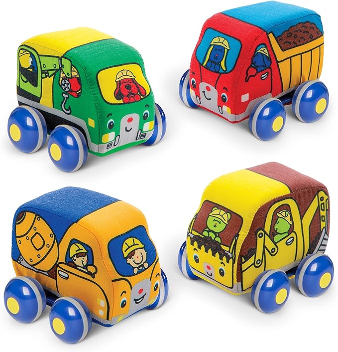 Melissa & Doug Pull-Back Construction Vehicles.