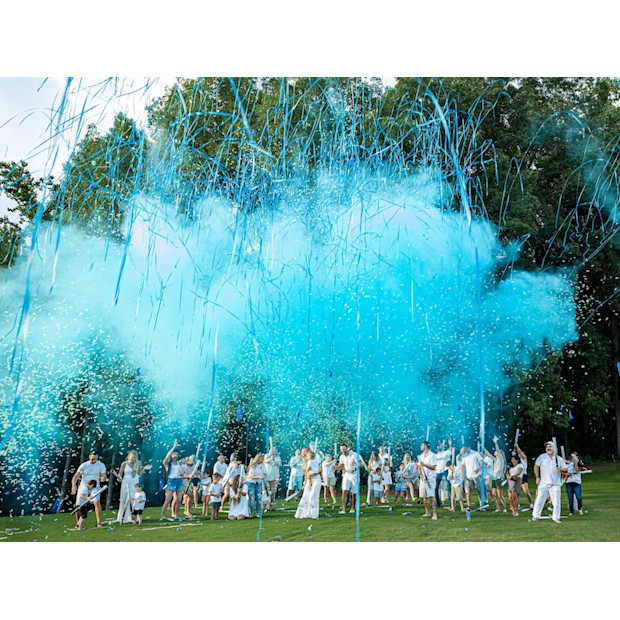 PoofThereItIsReveals Gender Reveal Cannons.