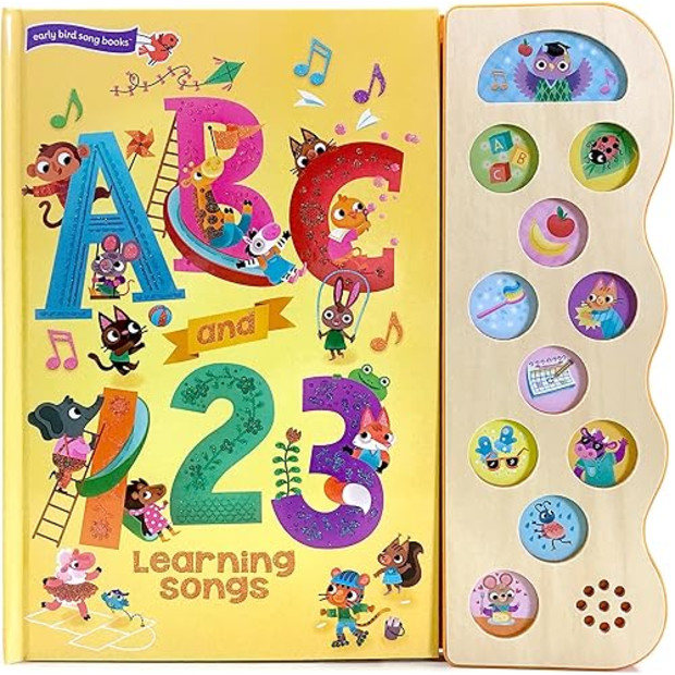ABC & 123 Learning Songs: Interactive Children's Sound Book.