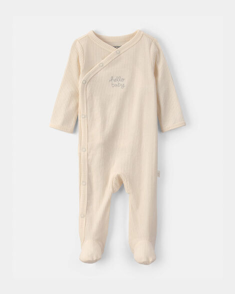 Carter's 'Hello Baby' Cotton Sleep & Play Pajamas.
