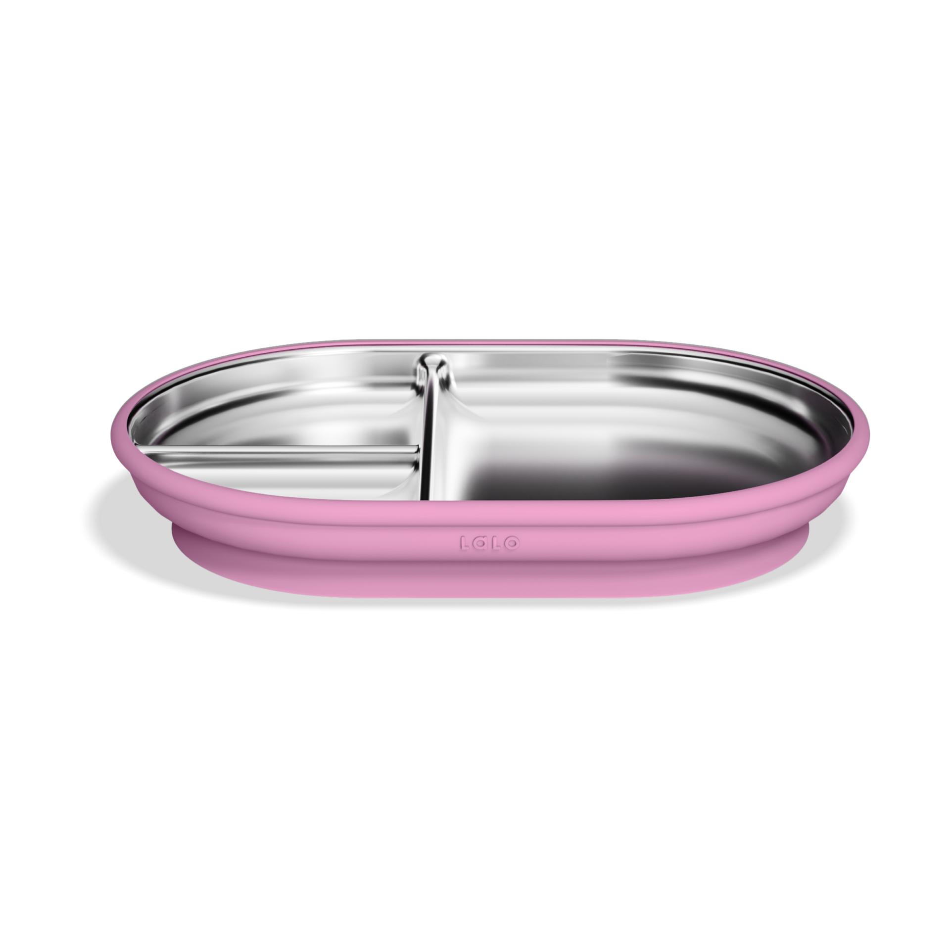 Lalo Stainless Mealtime Essentials - 5pc Set - Bubble Gum.