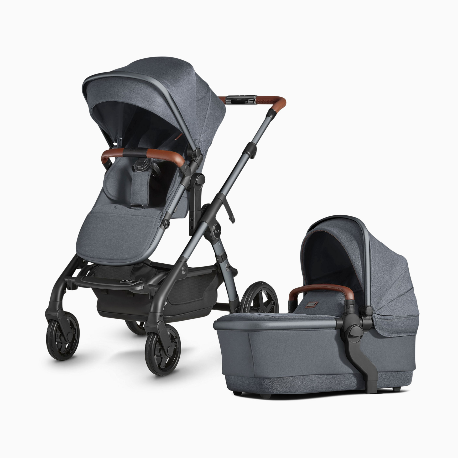 Silver Cross Wave 3 Single to Double Stroller - Lunar | Babylist Shop