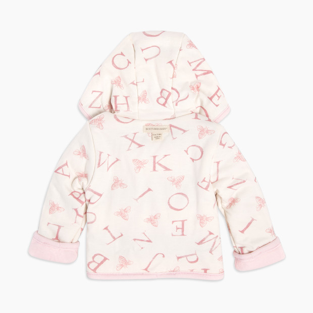 Burt's Bees Baby Organic Watercolor A Bee C Reversible Jacket - Blossom, 0-3 Months.